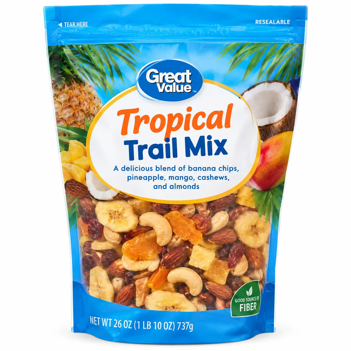 Great Value Tropical Trail Mix, 26 oz