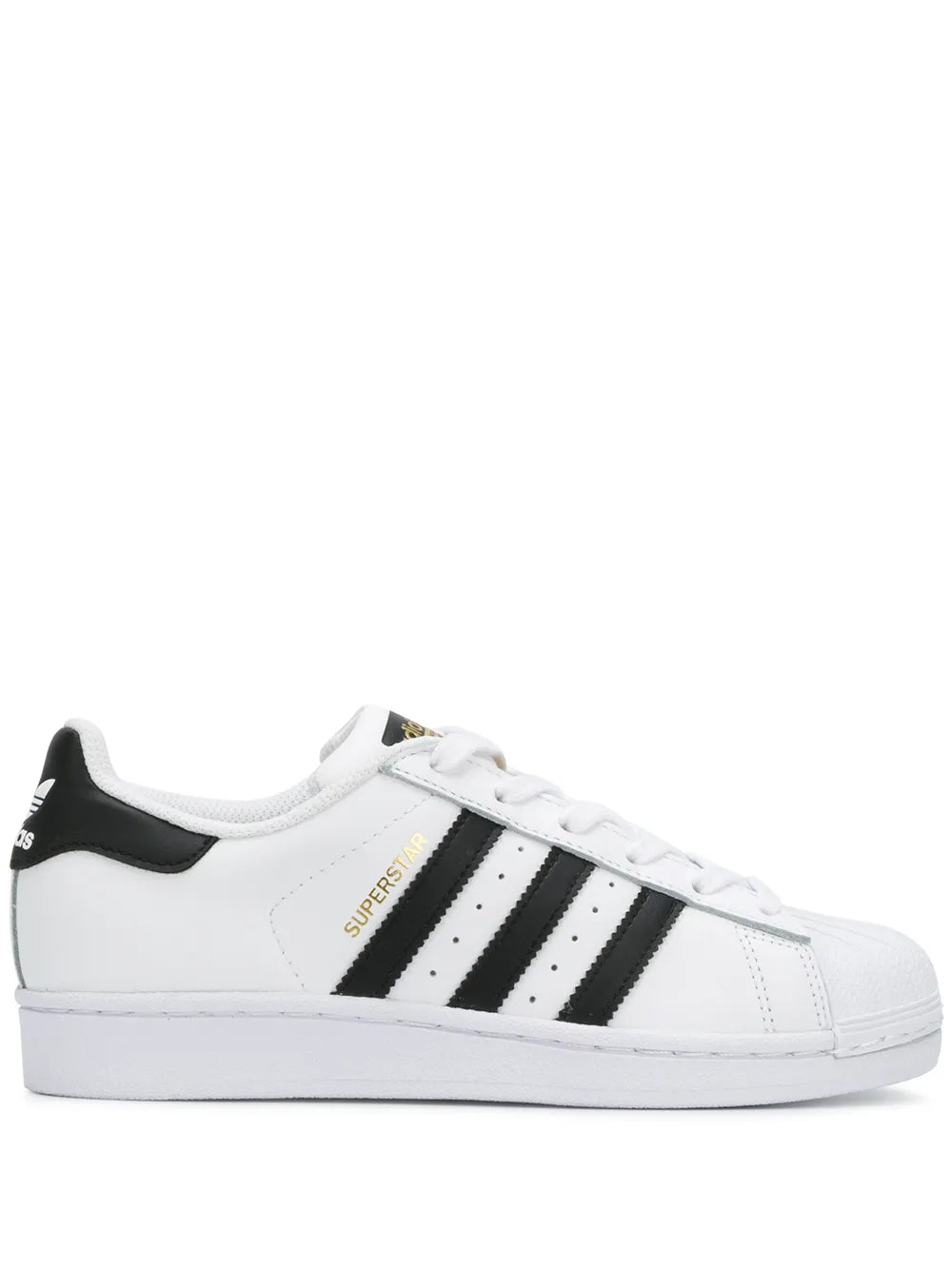 adidas Superstar White/Black/Gold Sneakers