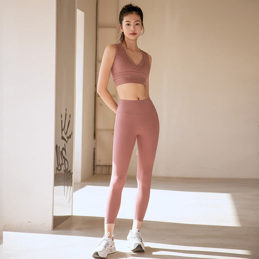 European And American Beauty BackSports Fitness Tights Women