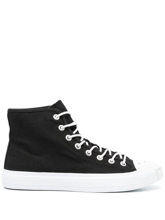 Acne Studios Contrasting Toe-Cap High-Top Sneakers