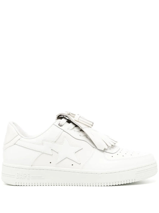 A Bathing Ape?Quilt Tassel Leather Sneakers