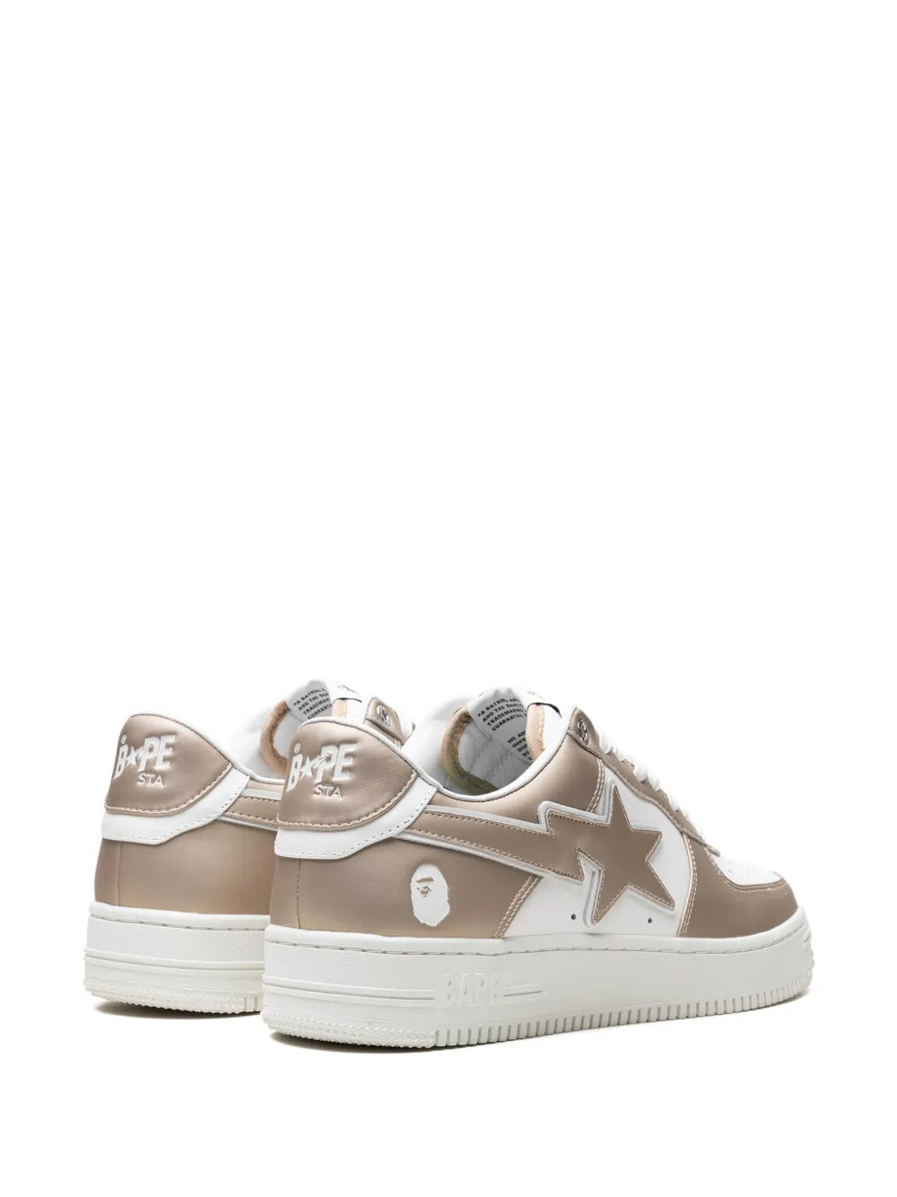 A Bathing Ape?Bape Sta #4 M1 Beige Sneakers