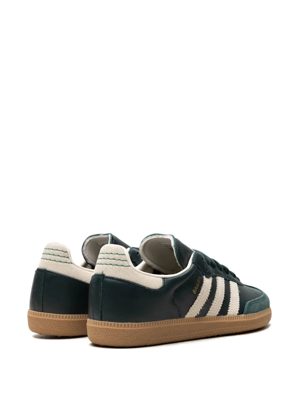 adidas Samba Shadow Green Cream White Gold Metallic Sneakers