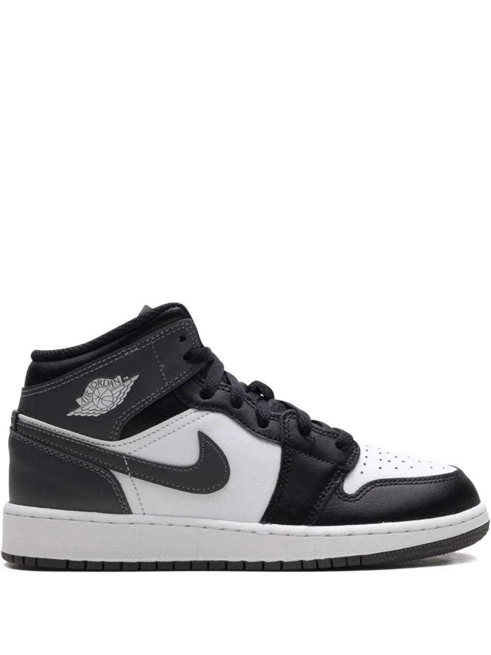 Air Jordan 1 Mid Black/ Iron Grey/ White Sneakers