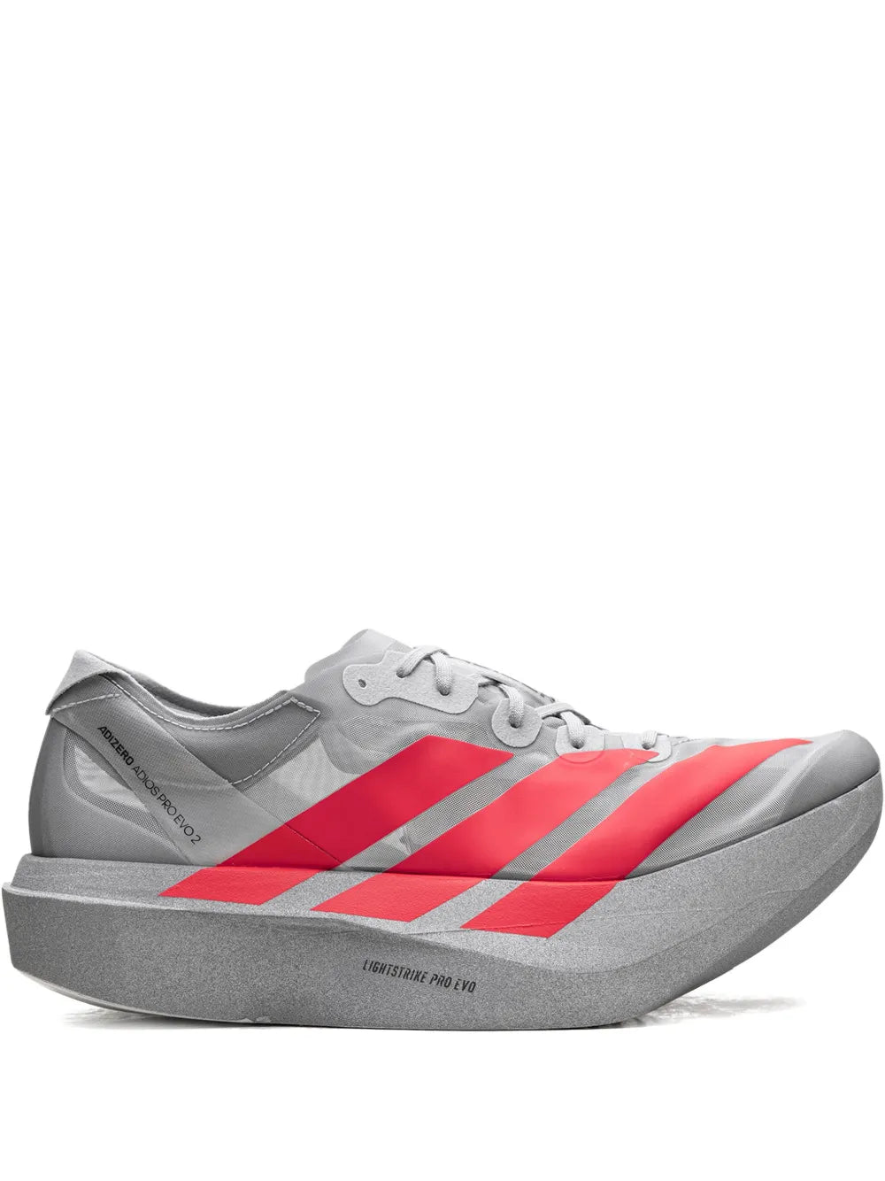 adidas Adizero Adios Pro Evo 2 Silver Metallic/Lucid Red/Grey Two Sneakers