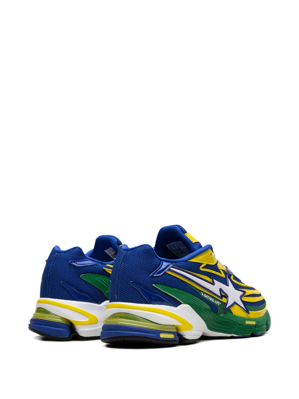 adidas Orketro Bape Yellow Blue Green Sneakers