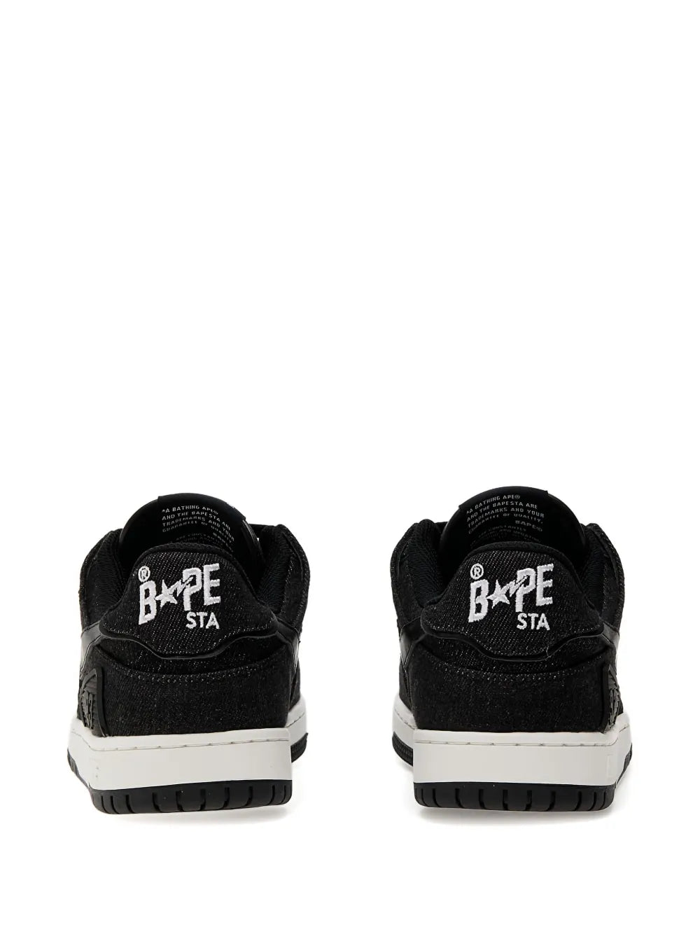 A Bathing Ape?Star-Embellished Denim Trainers