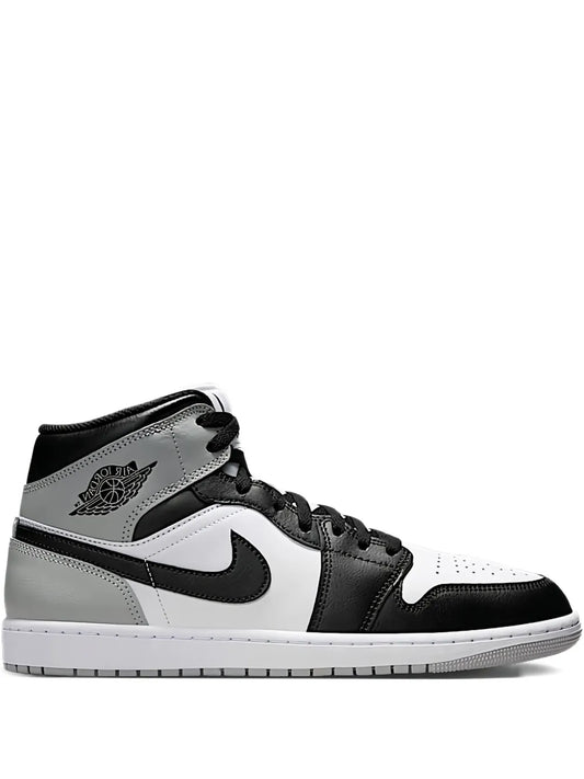 Air Jordan 1 Mid Barons - White/Light Smoke Grey/Black Sneakers