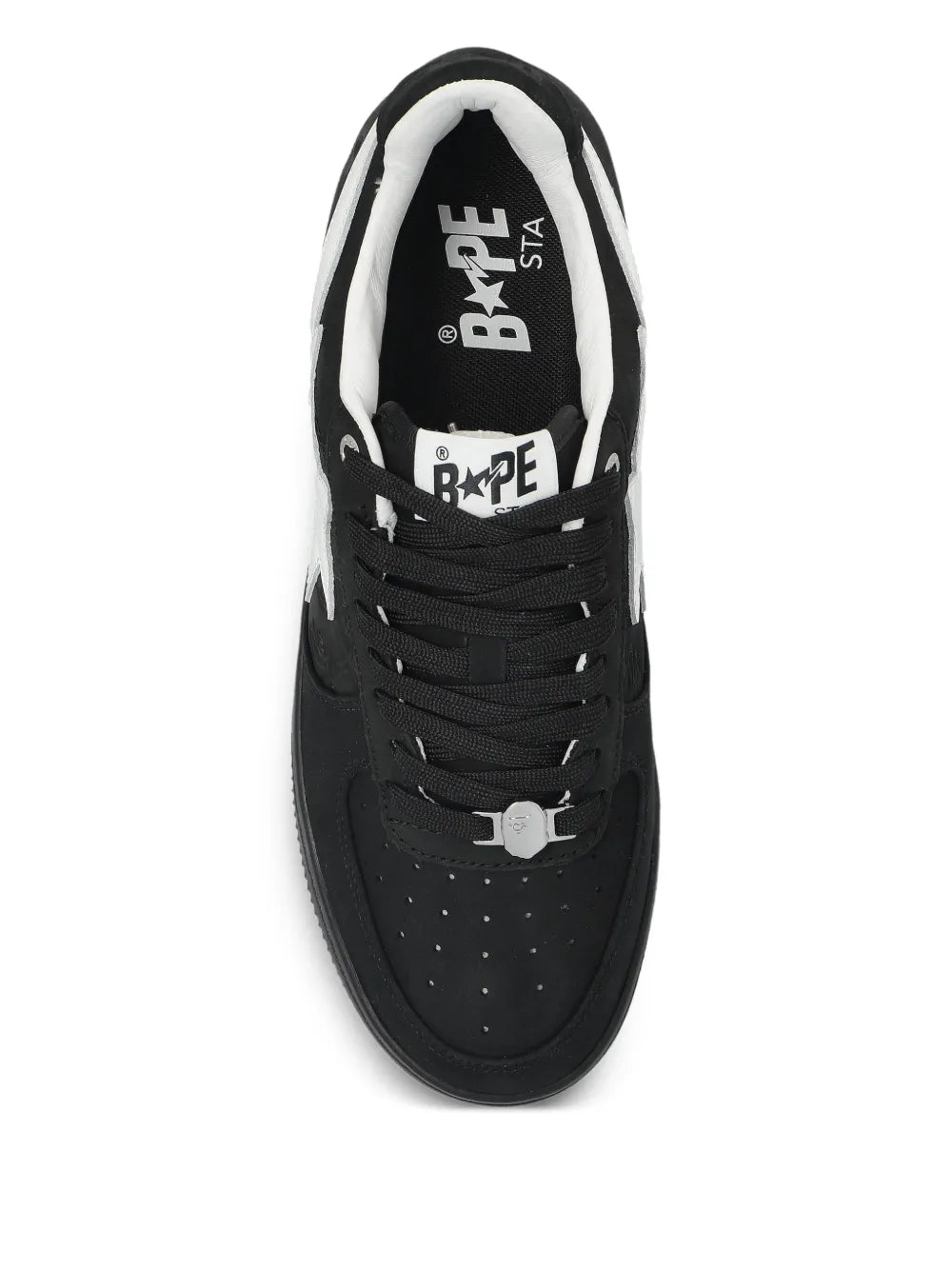 A Bathing Ape?Sk8 Sta 3 Star-Embellished Leather Sneakers