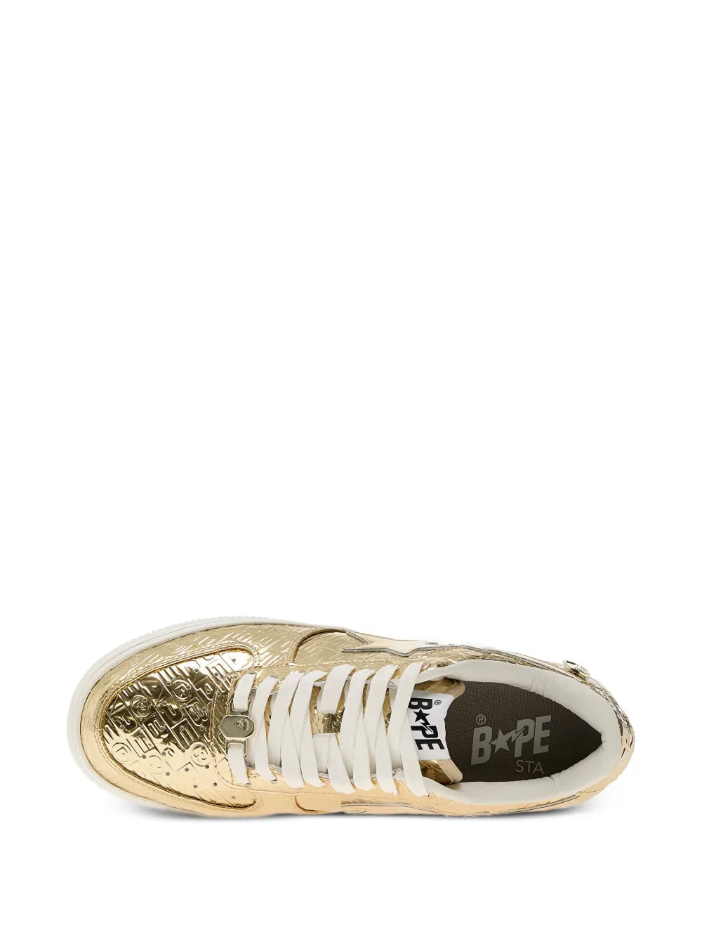 A Bathing Ape?Bape Sta 5 Metallic Sneakers