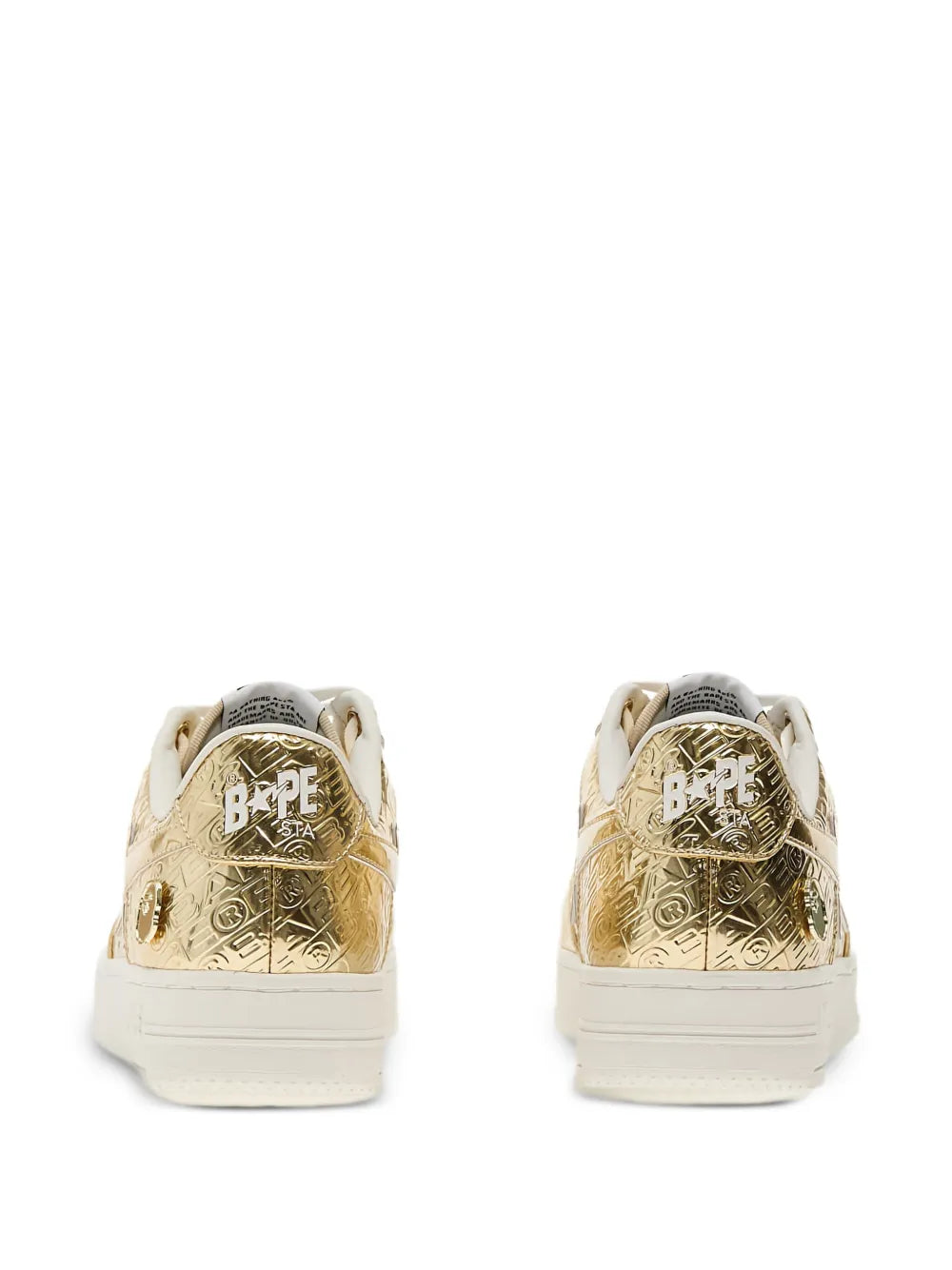 A Bathing Ape?Bape Sta 5 Metallic Sneakers