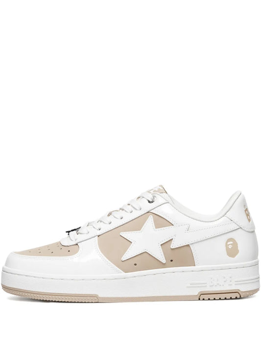 A Bathing Ape?Star-Patch Leather Sneakers