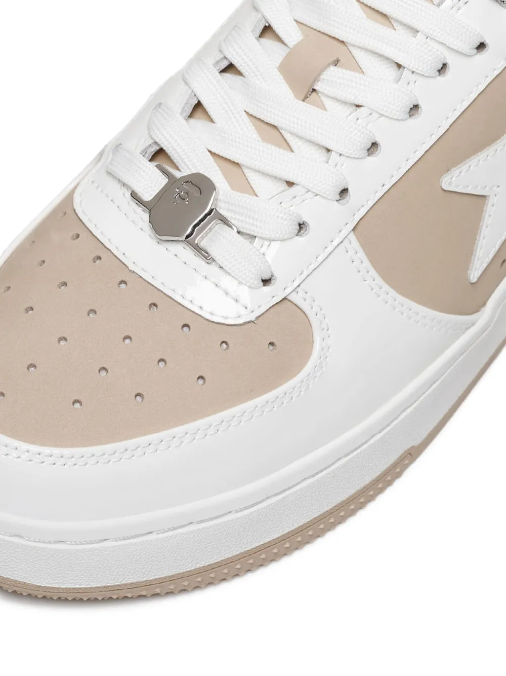 A Bathing Ape?Star-Patch Leather Sneakers