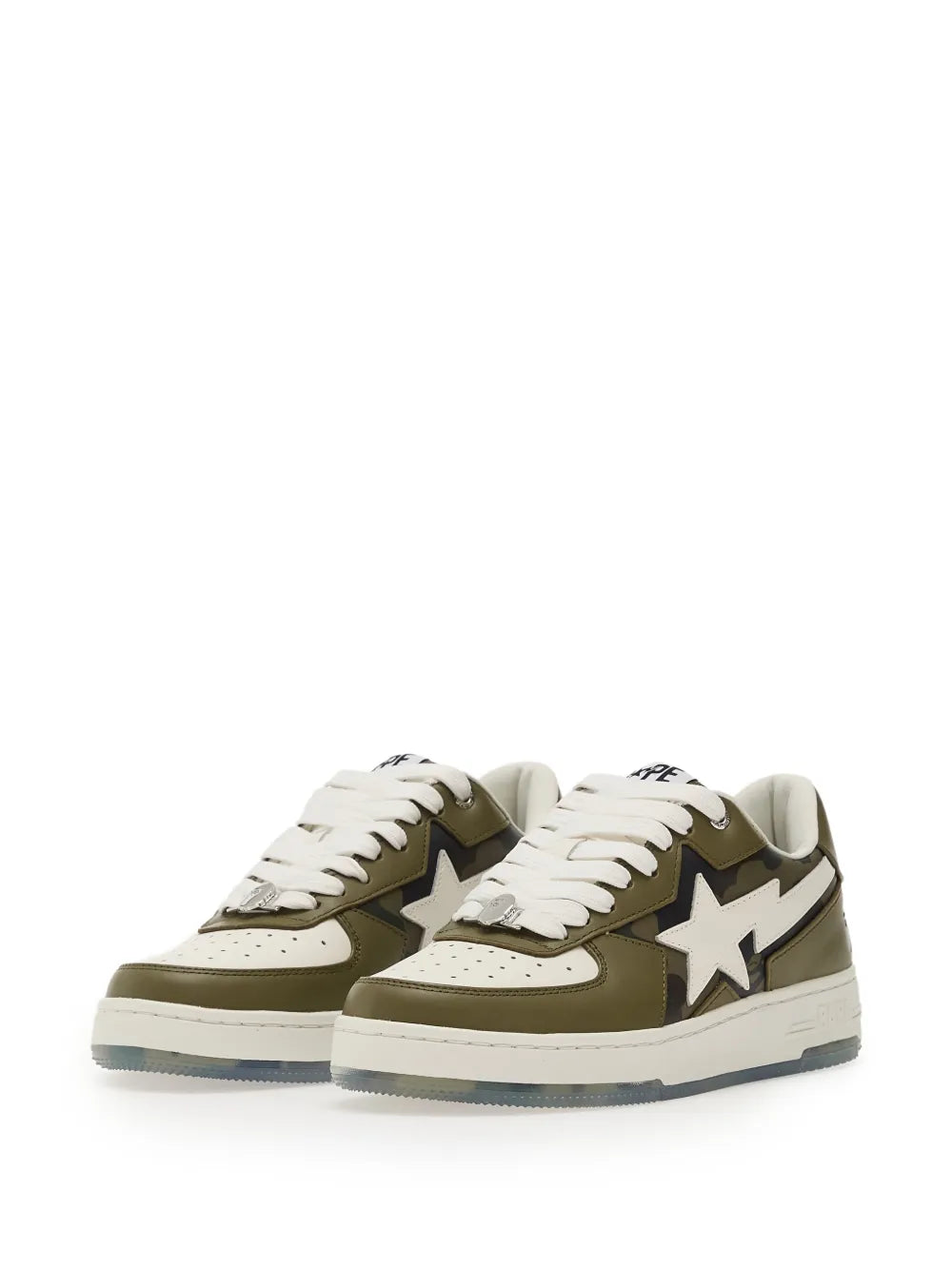 A Bathing Ape?Sta Icon 2 M2 Leather Sneakers