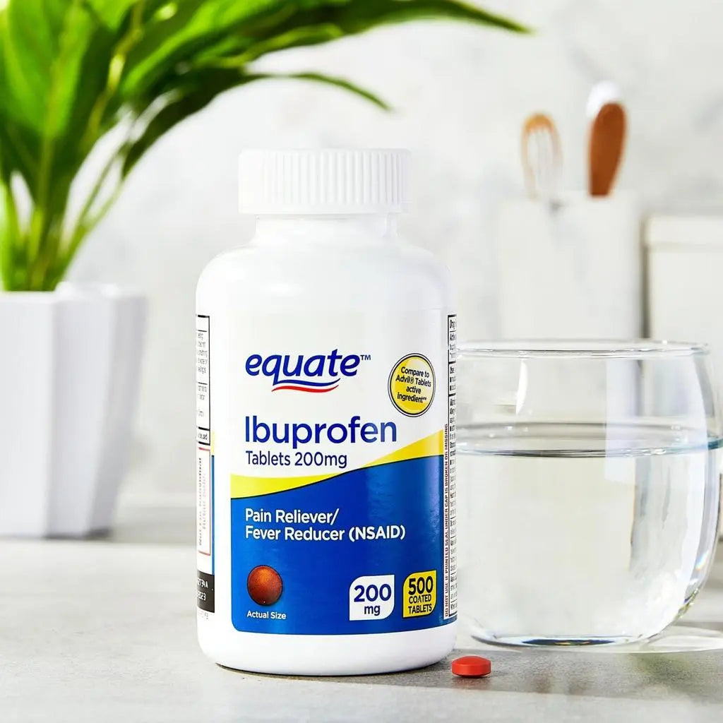 Equate Ibuprofen 200 mg Tablets – Pain Reliever & Fever Reducer, 500 Count
