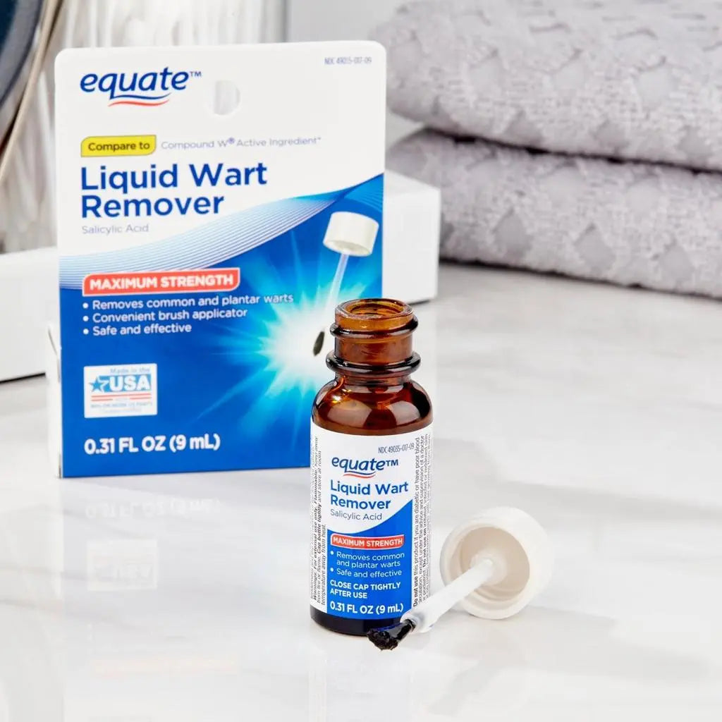Equate Maximum Strength Liquid Wart Remover, 0.31 fl oz (9 mL)