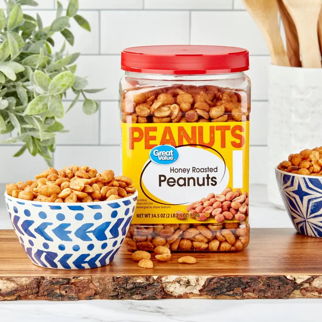 Great Value Honey Roasted Peanuts – 34.5 oz