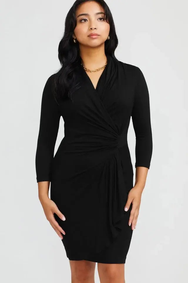 Orelia Size Cascade Wrap Dress