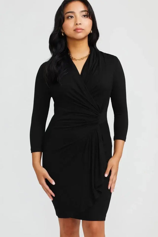 Orelia Size Cascade Wrap Dress