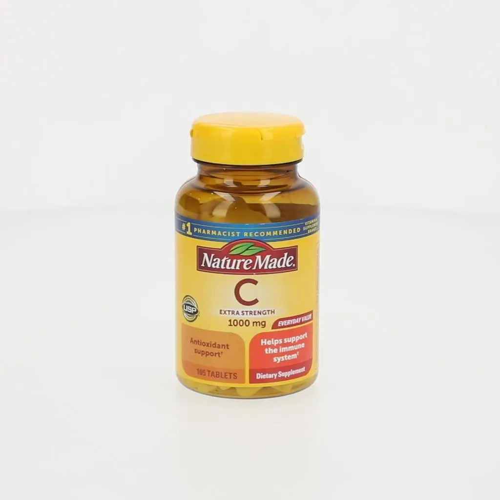Nature Made Extra Strength Vitamin C 1000 mg Tablets, 105 Count