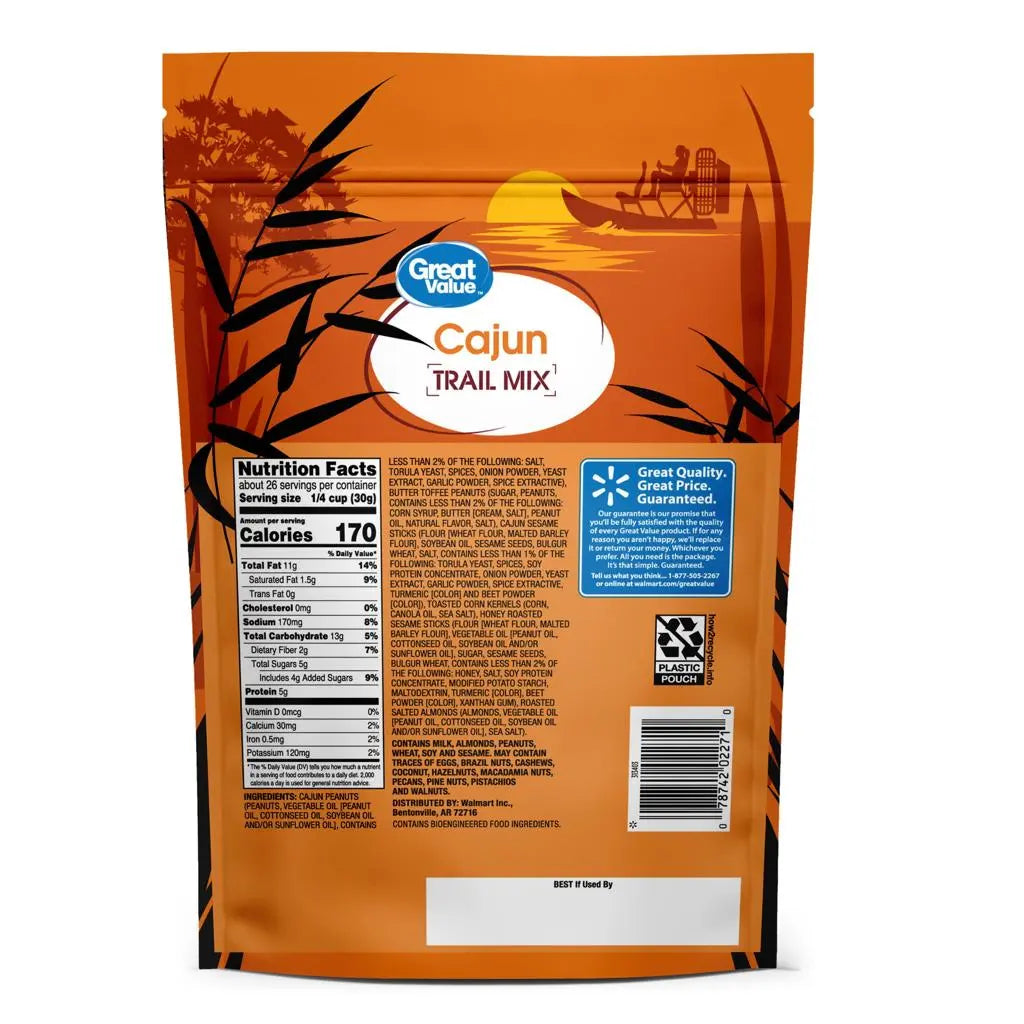 Great Value Cajun Trail Mix, 27 oz